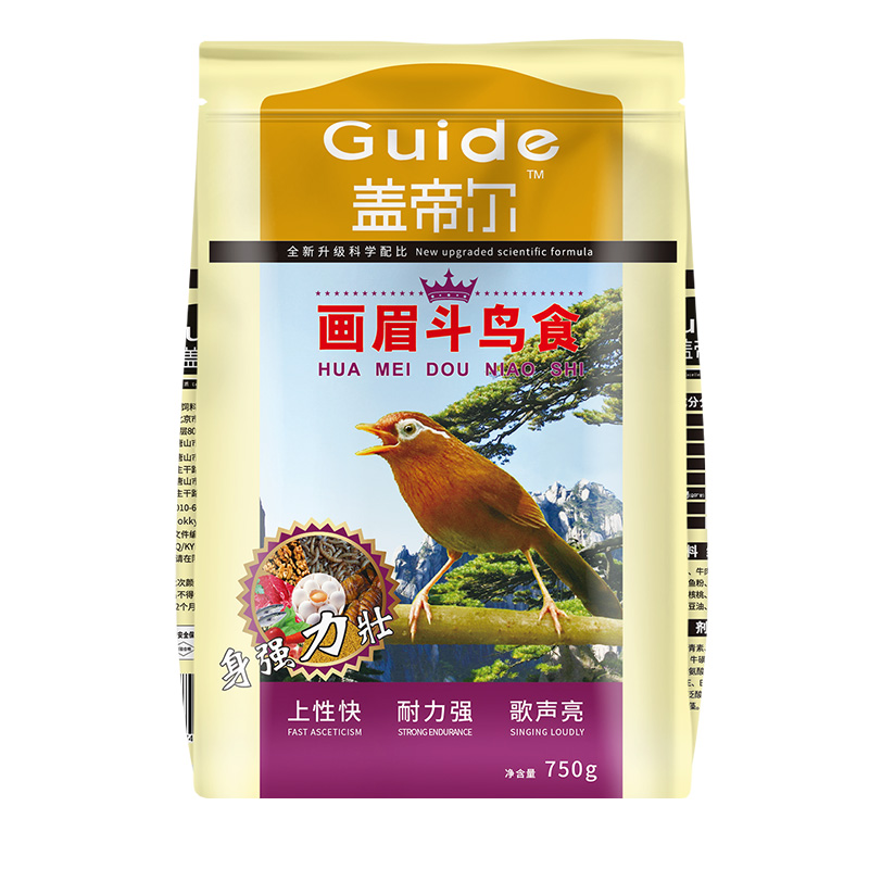 開元蓋帝爾斗鳥畫眉專用鳥食鳥飼料提性愛唱益生菌營養(yǎng)鳥糧750g