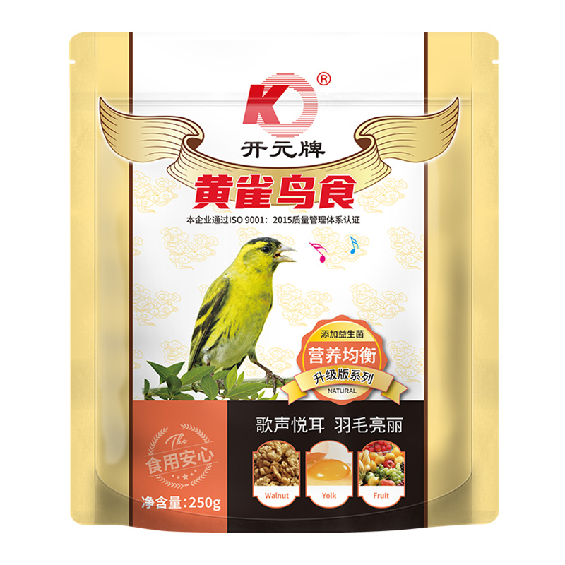 開元牌升級系列黃雀鳥食250g